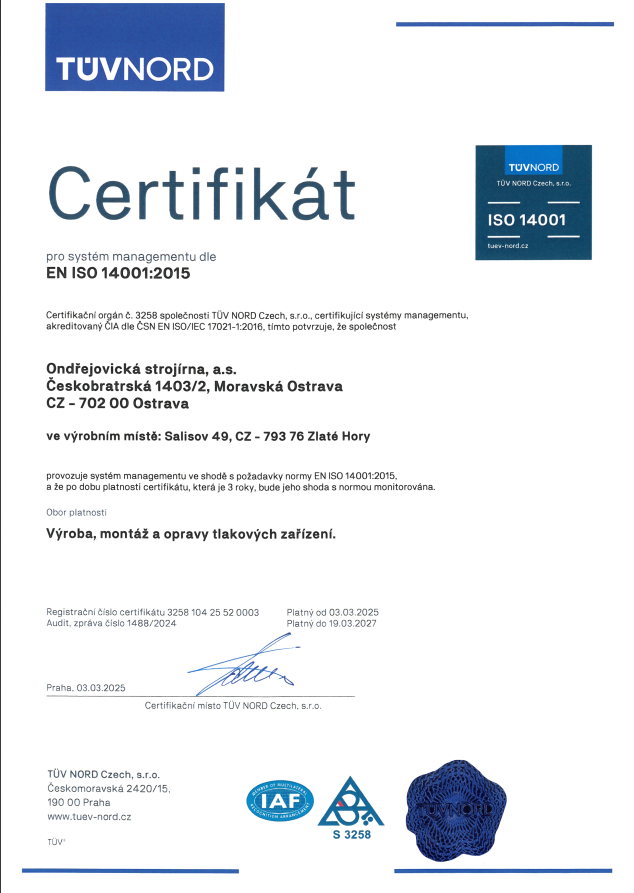 EN ISO 14001:2015 CZ