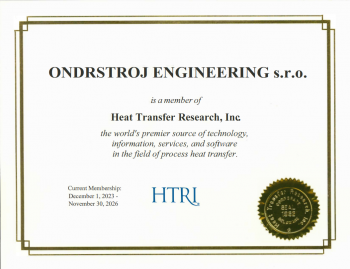 HTRI Membership Certificate